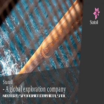 Ons statoil   a global exploration company