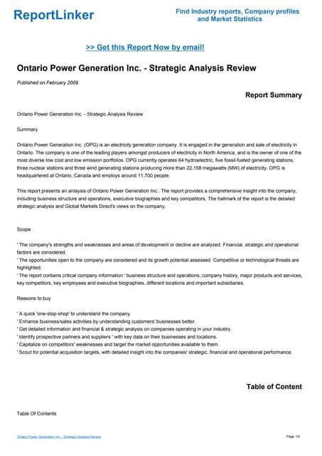 Ontario Power Generation Interview Questions And Answers