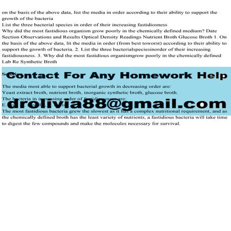 on the basis of the above data, list the media in order according to.pdf