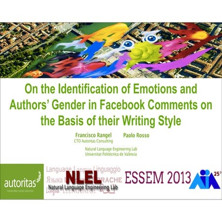 On the Identification of Emotions and Authors’ Gender in Facebook Comments on...