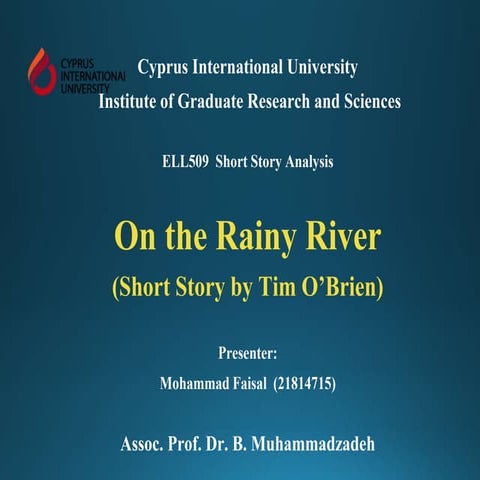 On the rainy river - presentation