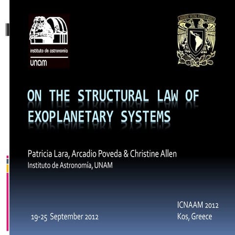On the structural law of exoplanetary systems.pptx