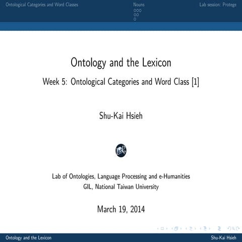 Ontology and the Lexicon.week.5