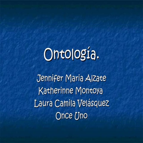 Ontología diapositivas