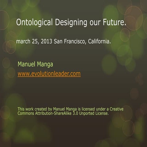 Ontological designing our future