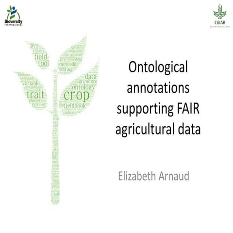 eROSA Stakeholder WS1: Ontological annotations supporting FAIR agricultural data