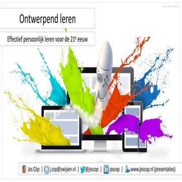 Ontwerpend leren - effectief persoonlijk leren in de 21e eeuw