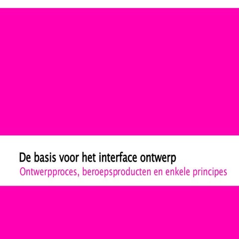 0708 Ontwerpproces en beroepsproducten