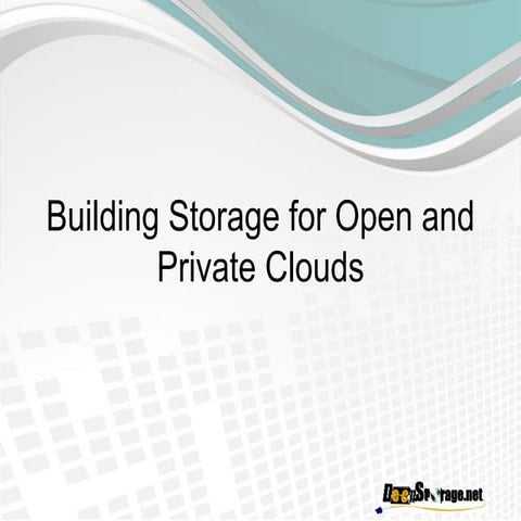 Building Storage for Clouds (ONUG Spring 2015)
