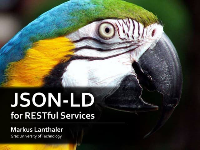 JSON-LD for RESTful services