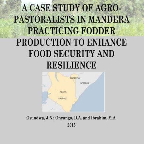 A case study of agro-pastoralists in mandera practicing fodder production to ...