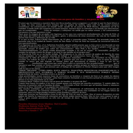 Educa a tus hijos de hambre y de frio 