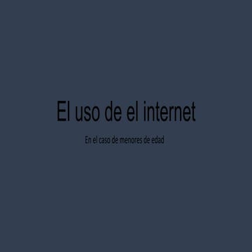 El Internet 