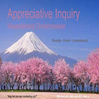 Ooa College 18 4-18 Rondleiding Appreciative Inquiry