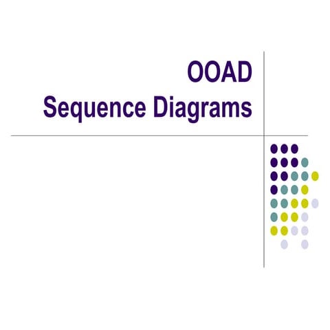 Ooad sequence diagram lecture | PPT