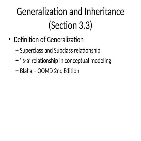 Comprehensive Guide to Generalization and Inheritance in UML Modeling ...