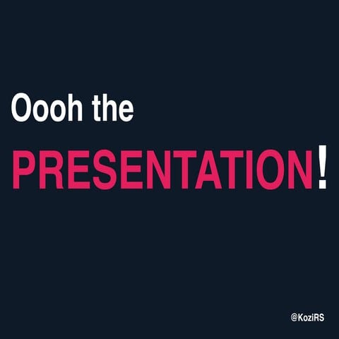 Oooh the PRESENTATION! by @KoziRS