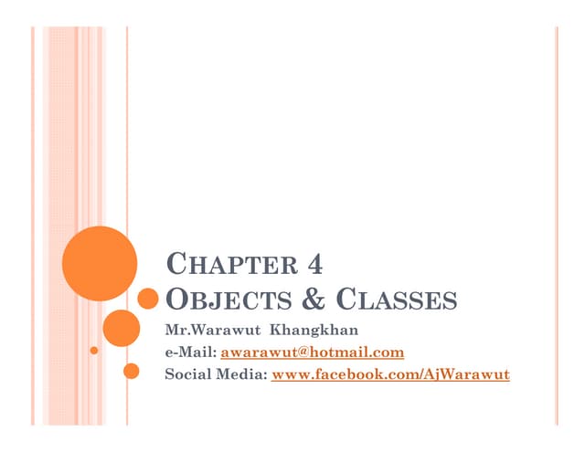 Object-Oriented Programming 4 | PPT