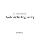 An Introduction To Object Oriented Programming | PPT