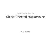 An Introduction To Object Oriented Programming | PPT