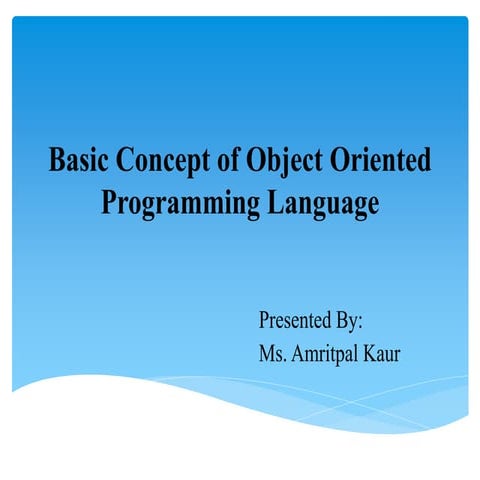 Oop | PPT | Free Download