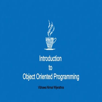 Object Oriented Programming Concepts for beginners | PPT