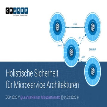 Holistische Sicherheit für Microservice Architekturen