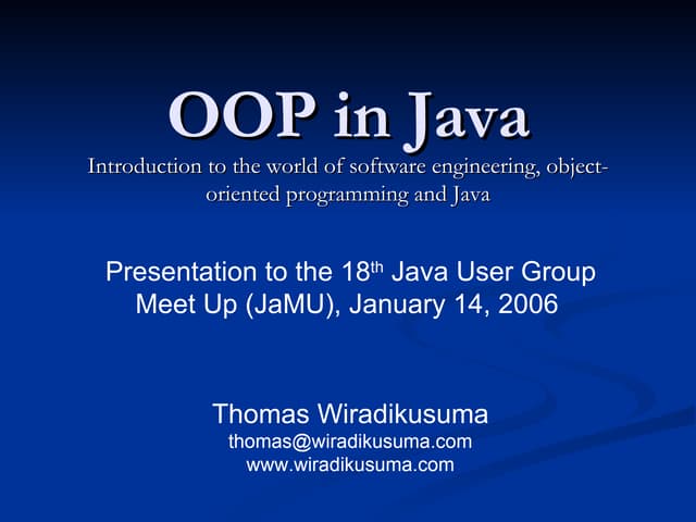 OOP in Java