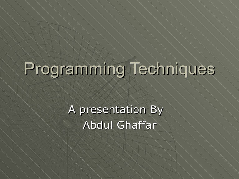 Oop Presentation