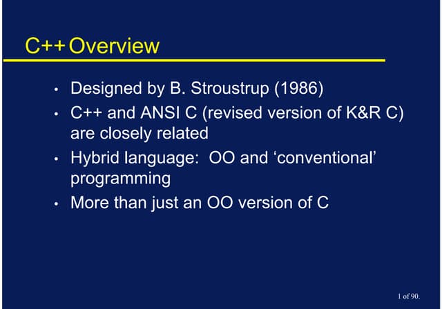 Object oriented programming | PPT