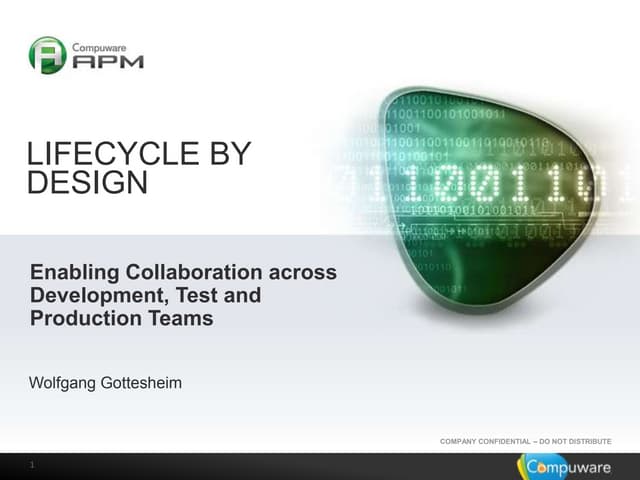 OOP 2014 - Lifecycle By Design