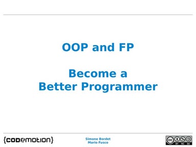 OOP and FP - Become a Better Programmer