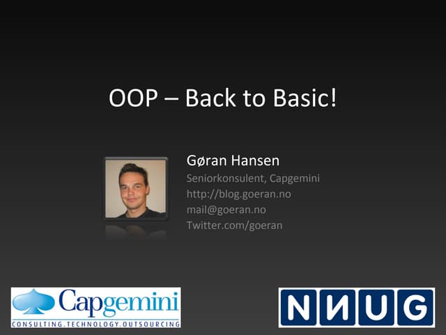 OOP - Back to Basic