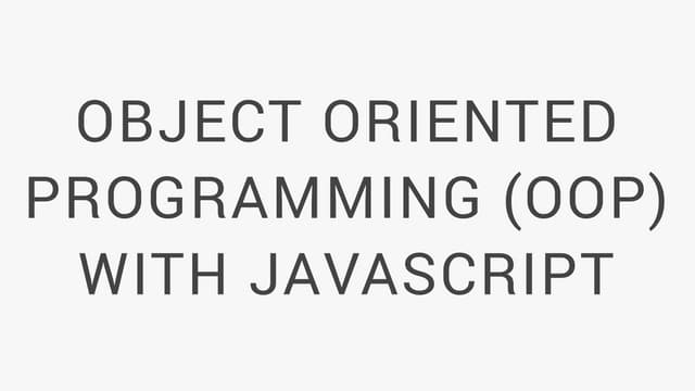 Object Oriented Programming | class | object