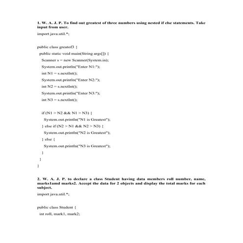 OOPCodesjavapracticalkabirpawarpptinparacticalexamination