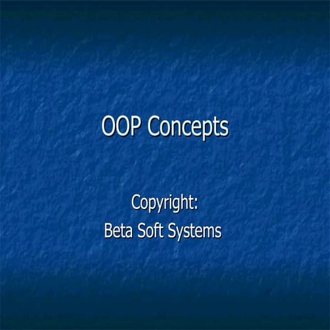 Oop concepts | PPT