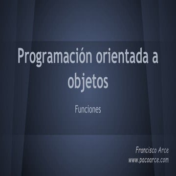 Las funciones en JavaScript para la programación orientada a objetos