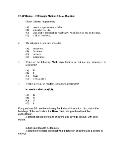 Oops Quiz