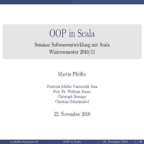 OOP Scala | PDF