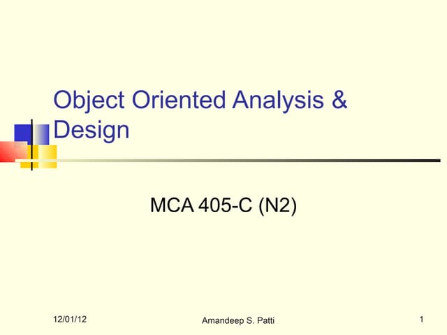 O ops concepts