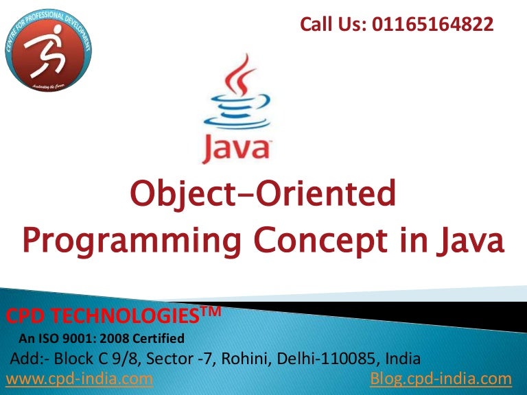 Oops concept in java object oriented programming in java