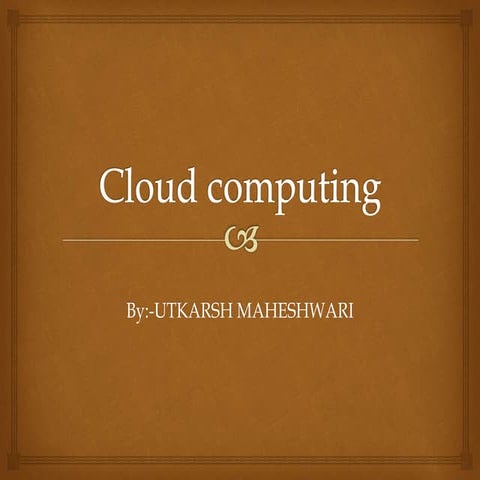 Concepts of cloud computing