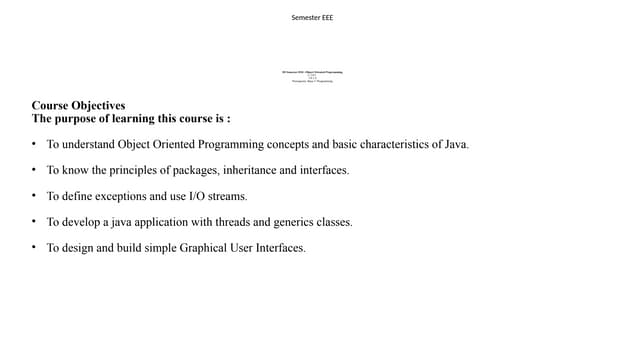 object oriented programming systems OOPS