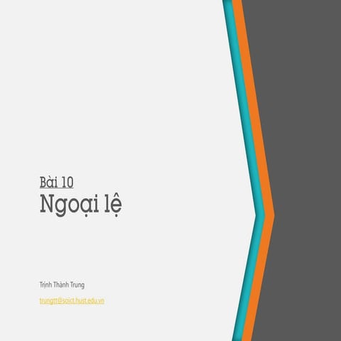 Oop unit 10 ngoại lệ