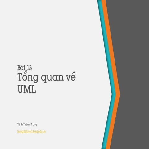 Oop unit 13 tổng quan về uml