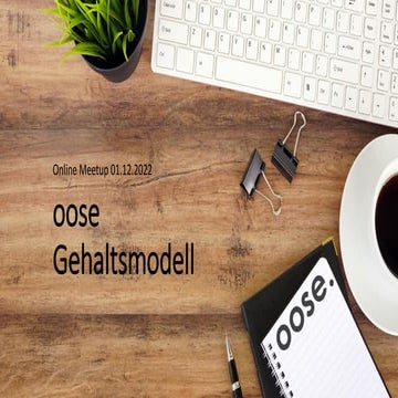 Gehaltsmodell in Selbstorganisation