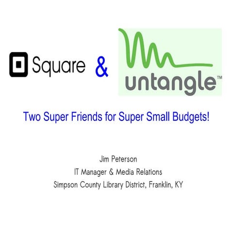 Open Source Superfriends for Super Small Library Budgets