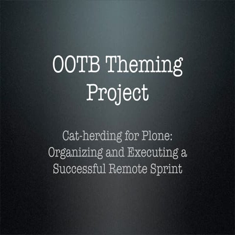 OOTB Presentation