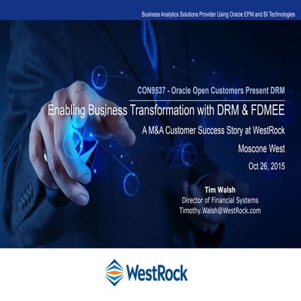 Enabling Business Transformation with DRM & FDMEE