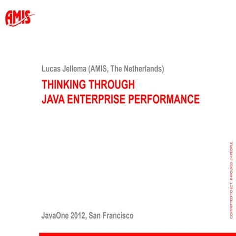 Thinking Through Enterprise Performance - JavaOne 2012
